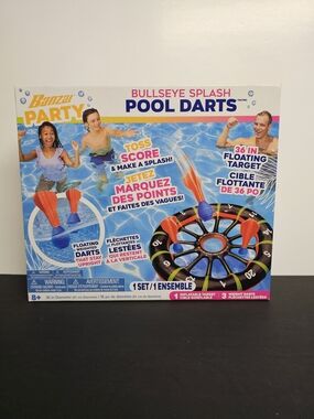 NIB Banzai Party Bullseye Splash Pool Darts Game Inflatable 36” Target